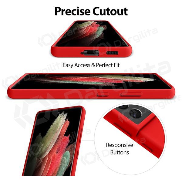 Samsung Galaxy S22 dėklas Mercury "Silicone Case" (raudonas) Samsung Galaxy S22 dėklas Mercury "Silicone Case" (raudonas)