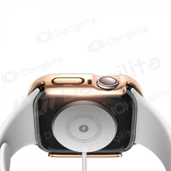 Apple Watch 44mm LCD apsauginis stikliukas / dėklas "Dux Ducis Hamo" (rožinis)