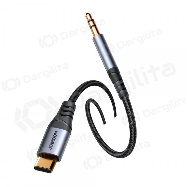 Audio laidas Joyroom SY-A07 USB-C į 3.5 mm 1.2 m juodas