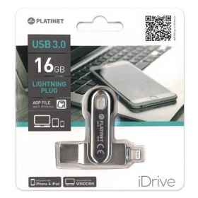 Atmintinė Platinet 16GB Lightning + USB 3.0