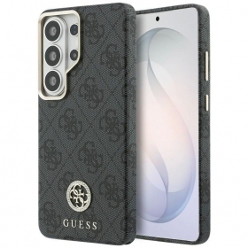 Samsung Galaxy S26 Ultra dėklas "Guess PU Leather 4G Strass Logo Gold Frame Magnetic"