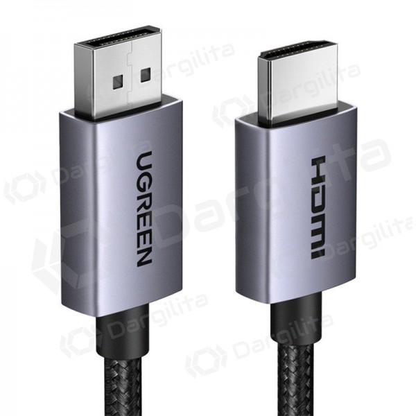 HDMI laidas Ugreen DP125 DisplayPort į HDMI 2 m 4K 30 Hz juodas