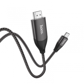 HDMI laidas Hoco UA16 USB-C į HDMI 2 m 4K pilkas