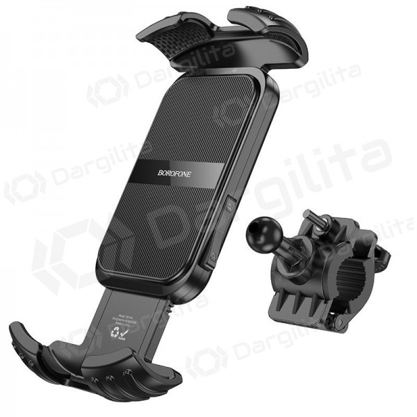 Telefono laikiklis dviračiui motociklui Borofone BH105 4.7–7.0 col. 22–32 mm