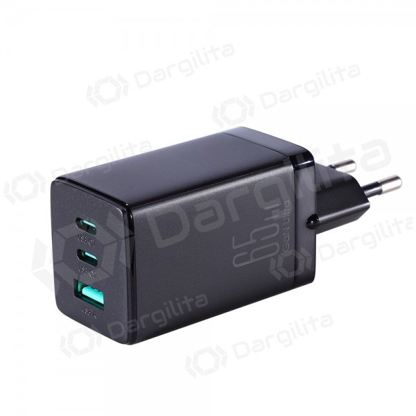 Telefono įkroviklis Joyroom JR-TCG01 65 W 2xUSB-C + USB-A GaN juodas
