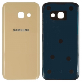 Samsung A320 Galaxy A3 2017 galinis baterijos dangtelis (Gold Sand) (service pack) (originalus)