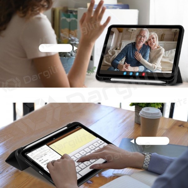 Apple iPad 10.9 2022, iPad 11 2025 dėklas "Tech-Protect SmartCase Pen Holder" (juodas)