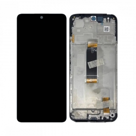 Xiaomi Redmi 13 4G, 5G, Poco M6 4G ekranas (juodas) (su rėmeliu) (originalus)