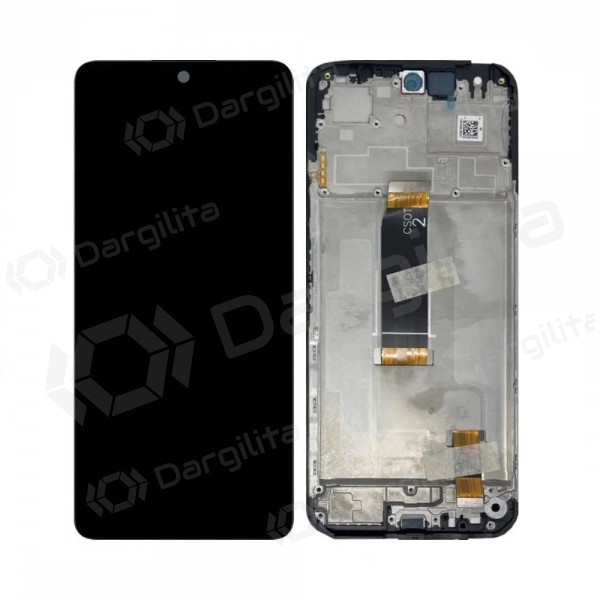 Xiaomi Redmi 13 4G, 5G, Poco M6 4G ekranas (juodas) (su rėmeliu) (originalus)