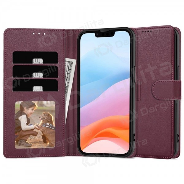 Apple iPhone 7, 8, SE 2020, SE 2022 dėklas "Fancy Wallet" (bordo)