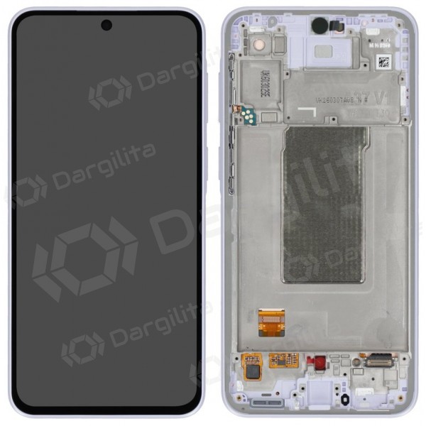 Samsung Galaxy A37 5G ekranas (levandos) (su rėmeliu) (originalus)