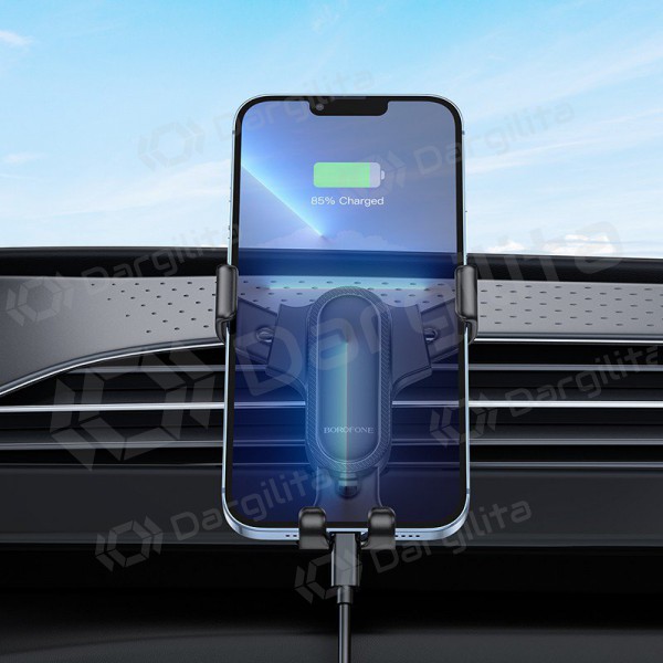 Automobilinis Universalus telefono laikiklis Borofone BH74 mounted on ventilation grilles, juodas