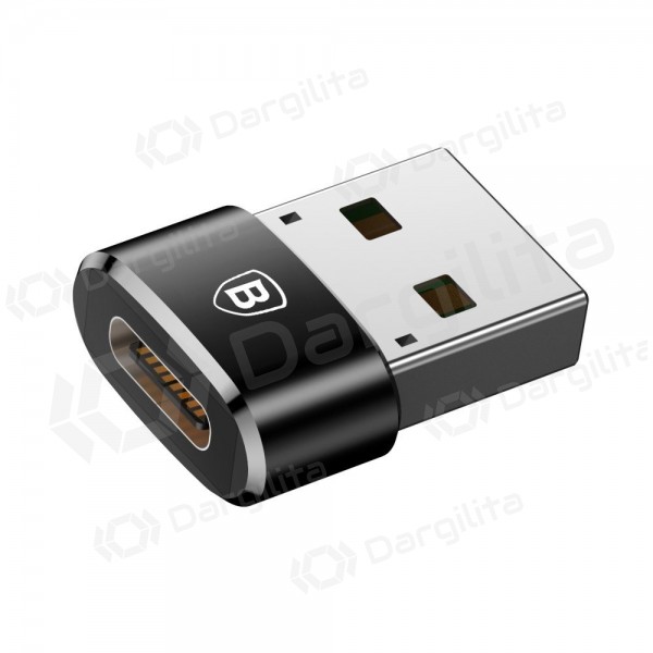 USB-C adapteris Baseus CAAOTG-01 USB-C į USB-A juodas