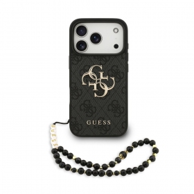 Apple iPhone 17 Pro dėklas "Guess PU 4G Metal Logo Strap"