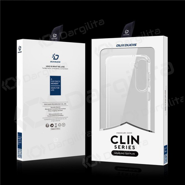 Samsung S918 Galaxy S23 Ultra 5G dėklas "Dux Ducis Clin" (skaidrus)