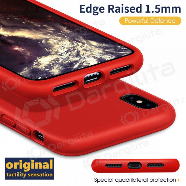 Samsung A546 Galaxy A54 5G dėklas "Liquid Silicone" 1.5mm (raudonas)