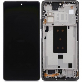 Xiaomi 11T Pro 5G ekranas (juodas) (su rėmeliu) (originalus)