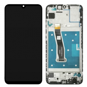 Huawei P Smart 2020 ekranas (juodas) (su rėmeliu) (naudotas grade B, originalus)