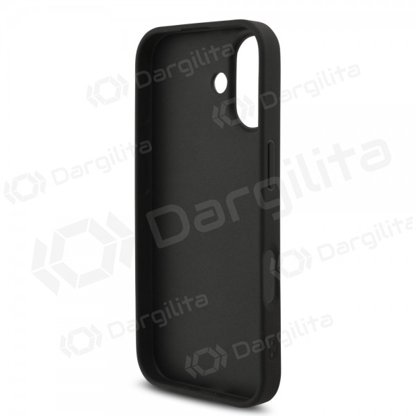 Apple iPhone 17 dėklas "Guess PU 4G Metal Logo Strap" (juodas)