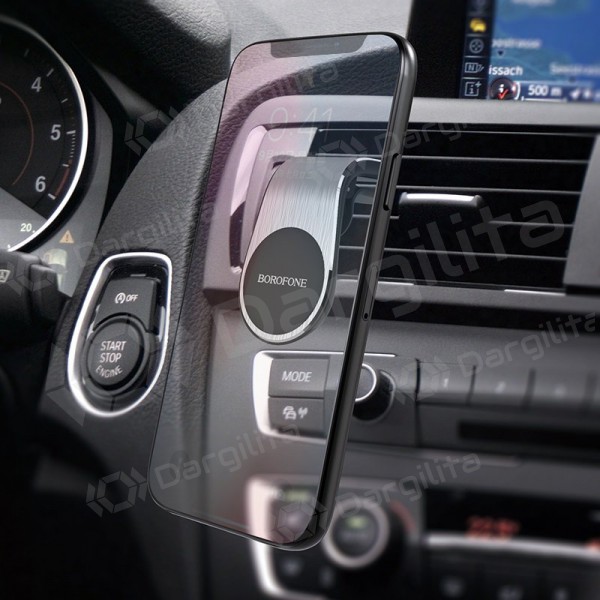 Automobilinis Universalus telefono laikiklis Borofone BH10, mounted on ventilation grilles, magnetic, juodas