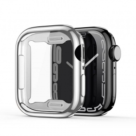 Apple Watch 45mm LCD apsauginis stikliukas / dėklas "Dux Ducis Samo" (sidabrinis)