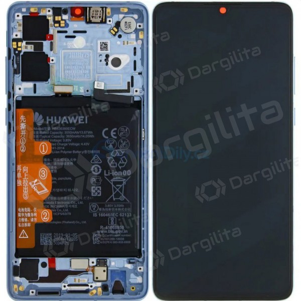 Huawei P30 (2019) ekranas (Breathing Crystal) (su rėmeliu ir baterija) (service pack) (originalus)