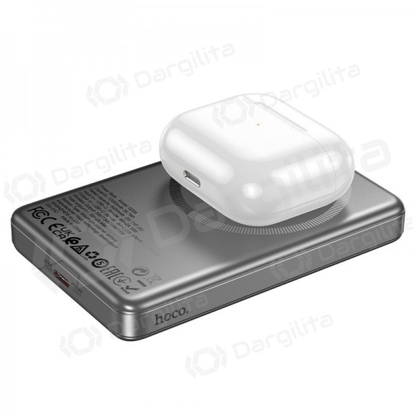 Išorinė baterija Power Bank Hoco Q26A PD20W Magnetic 10000mAh juoda Išorinė baterija Power Bank Hoco Q26A PD20W Magnetic 10000mAh juoda