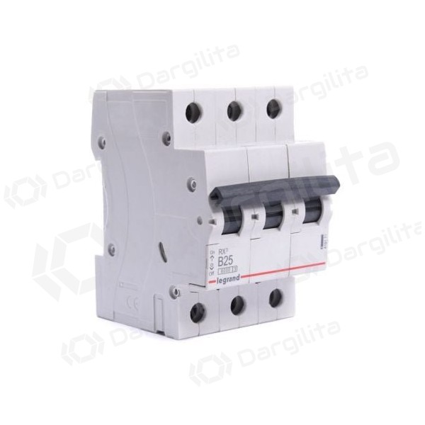 Automatinis jungiklis MCB RX3 Legrand 419171 (25A, 3P, 230V, 6kA)