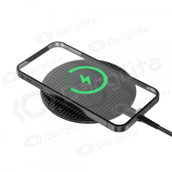 Belaidis įkroviklis Devia Aurora Ultra-Slim 15W (juodas) Belaidis įkroviklis Devia Aurora Ultra-Slim 15W (juodas)