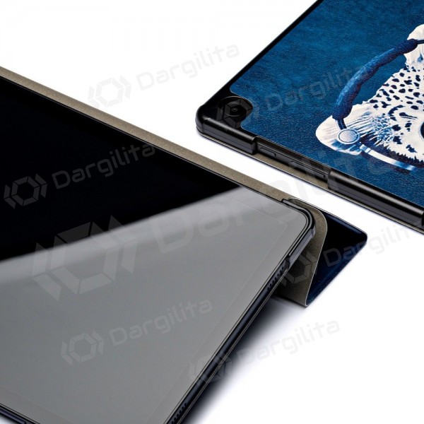 Samsung Galaxy Tab A9+, Tab A11+ dėklas "Smart Leather" (sad cat)