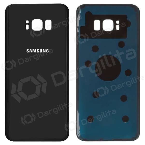 Samsung G955F Galaxy S8 Plus galinis baterijos dangtelis (juodas) Samsung G955F Galaxy S8 Plus galinis baterijos dangtelis (juodas)