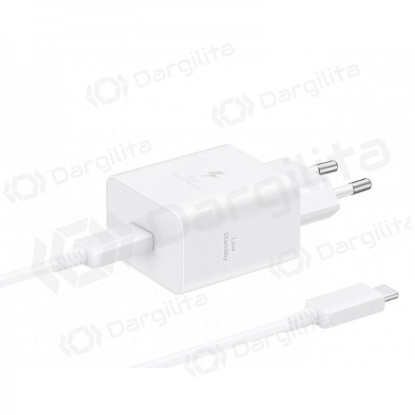 Telefono įkroviklis Samsung EP-T4511 45 W USB-C PPS Super Fast Charging baltas