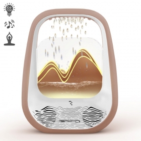 Relaksacinis Bluetooth garsiakalbis su RGB apšvietimu Relaxing Rain auksinis