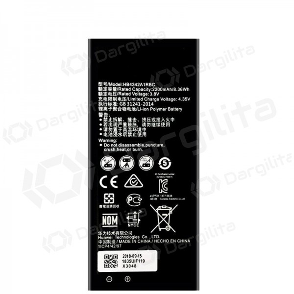 Huawei Y6 / Y5-2 / Honor 4A (HB4342A1RBC) baterija / akumuliatorius (2200mAh)