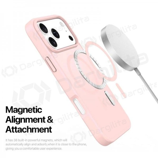 Apple iPhone 17 Pro Max, 18 Pro Max dėklas "Dux Ducis Yind" (rožinis)