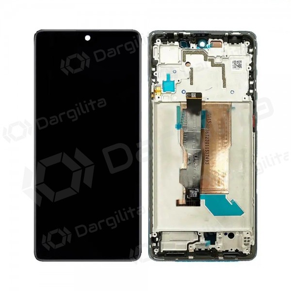 Xiaomi Poco F5 5G ekranas (mėlynas) (su rėmeliu) (OLED)