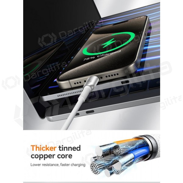 Lightning laidas Joyroom S-A51 USB-C į Lightning 1.2 m 30 W pilkas