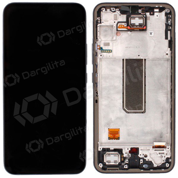 Samsung Galaxy A34 ekranas (Graphite) (su rėmeliu) (Premium)