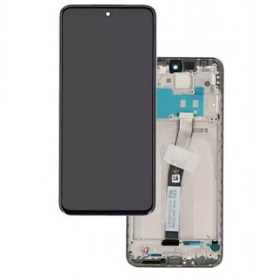 Xiaomi Redmi 10 2022 ekranas (juodas) (su rėmeliu) (service pack) (originalus)