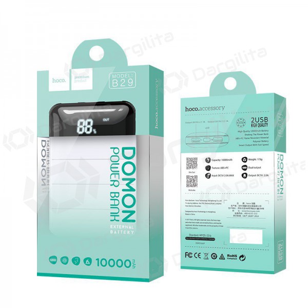 Išorinė baterija Power Bank Hoco B29 10000mAh (juoda)