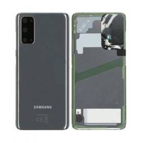 Samsung G981F / G980 Galaxy S20 galinis baterijos dangtelis pilkas (Cosmic Grey) (naudotas grade B, originalus)