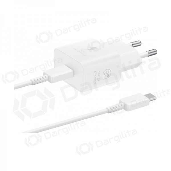 Telefono įkroviklis Samsung EP-T2510 25 W USB-C baltas