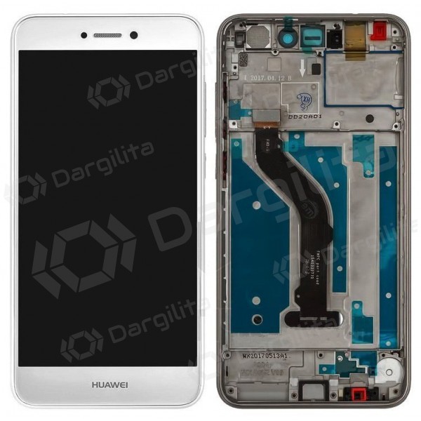 Huawei P8 Lite (2017) / P9 Lite (2017) / Honor 8 Lite ekranas (baltas) (su rėmeliu) Huawei P8 Lite (2017) / P9 Lite (2017) / Honor 8 Lite ekranas (baltas) (su rėmeliu)