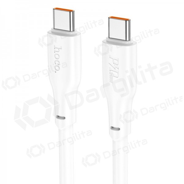USB-C laidas Hoco X93 USB-C į USB-C 2 m 60 W baltas