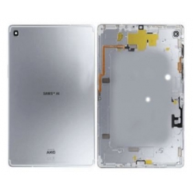 Samsung T725 Galaxy Tab S5e (2019) galinis baterijos dangtelis (sidabrinis) (naudotas grade A, originalus)