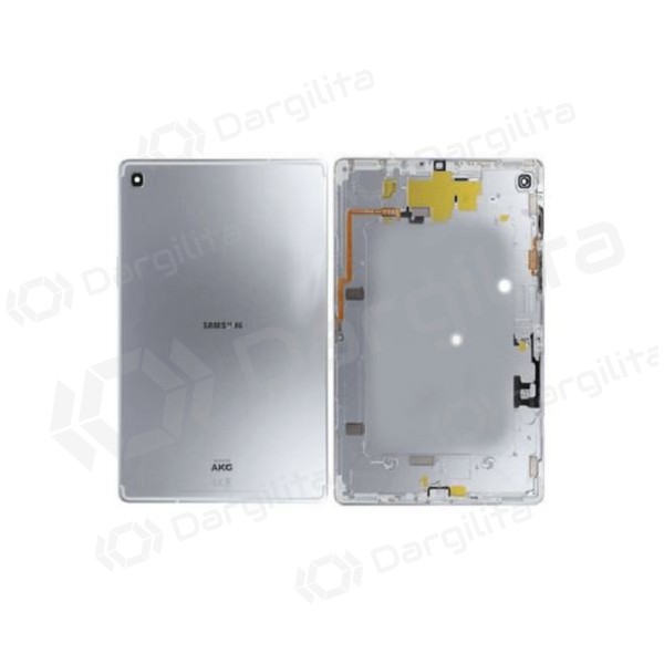 Samsung T725 Galaxy Tab S5e (2019) galinis baterijos dangtelis (sidabrinis) (naudotas grade A, originalus)