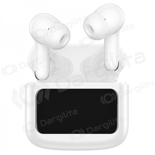 Belaidės ausinės su mikrofonu Hoco EQ14 Bluetooth 5.4 baltos