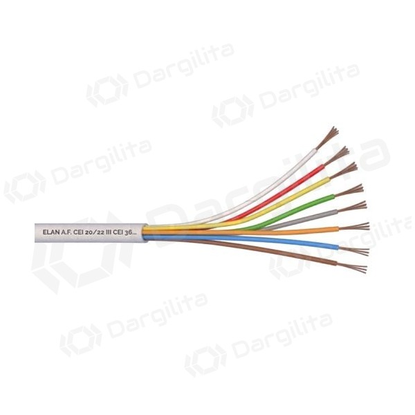 ELAN lūdytas apsauginis kabelis 8x0.22