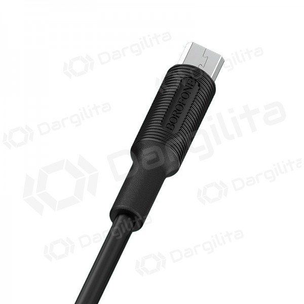 USB kabelis Borofone BX1 microUSB 1.0m (juodas)