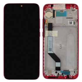 Xiaomi Redmi Note 7 ekranas (raudonas) (su rėmeliu) (service pack) (originalus)